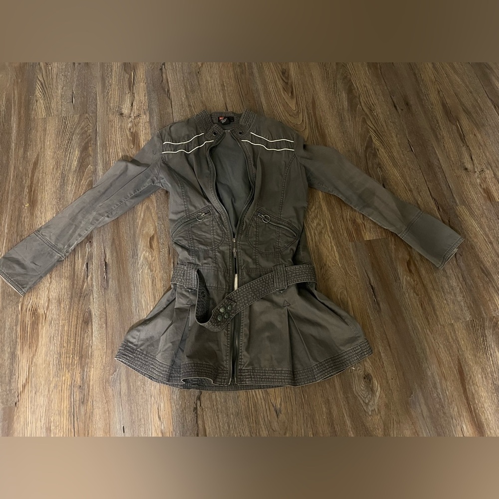 Gray Vintage Diesel Zip up jacket dress